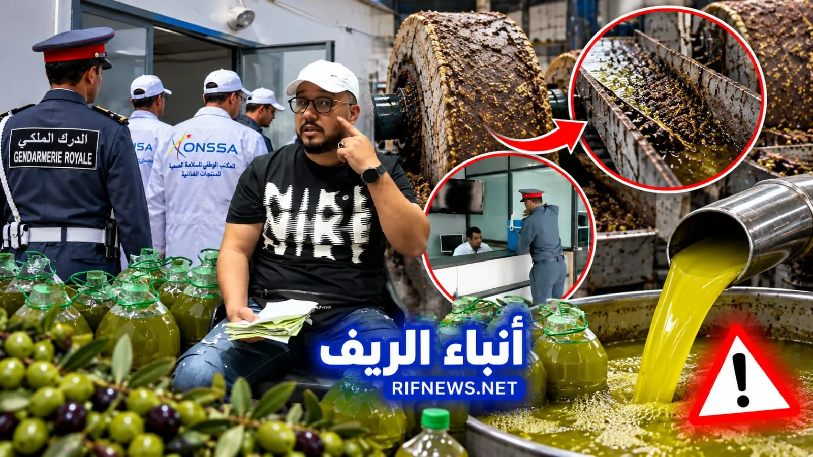 تاجر زيت الزيتون أحمد دقدق يدق ناقوس الخطر ويطالب بتدخل عاجل للدرك الملكي و«أونسا» لمراقبة المعاصر والتجار